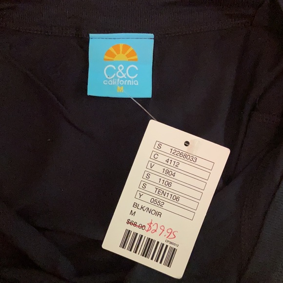 Sheer Black Tank C&C California NWT - Picture 3 of 5